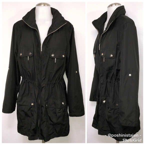 Style & Co. Jackets & Blazers - 🆕 Style & Co. Black Rain Jacket/Windbreaker 1X